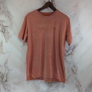 Superdry T Shirt Womens XXL Orange Heathered Tee Super Day Crew Neck Logo